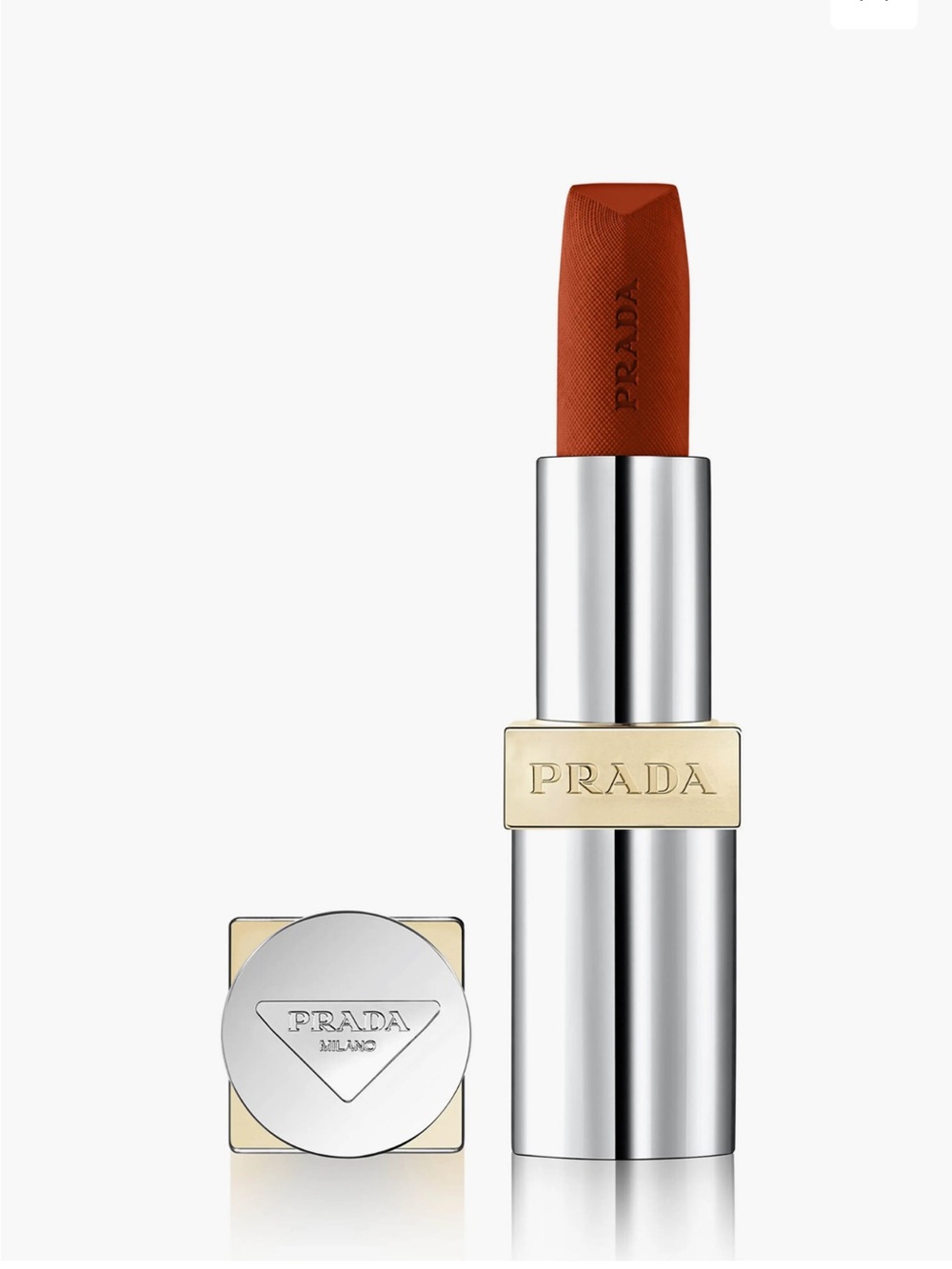Prada Monochrome Hyper Matte Refillable Lipstick — O77 Arancio NEW IN BOX✨